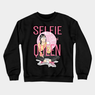 Selfie Queen Crewneck Sweatshirt